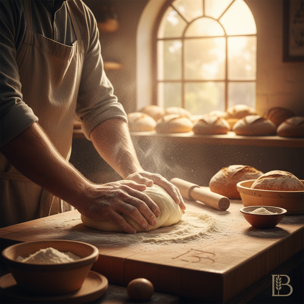 Artisan baker behind-the-scenes