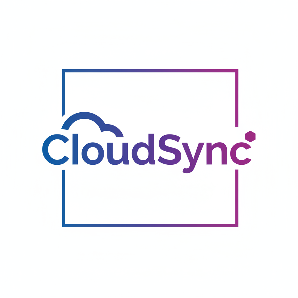 Modern SaaS technology logo with geometric design