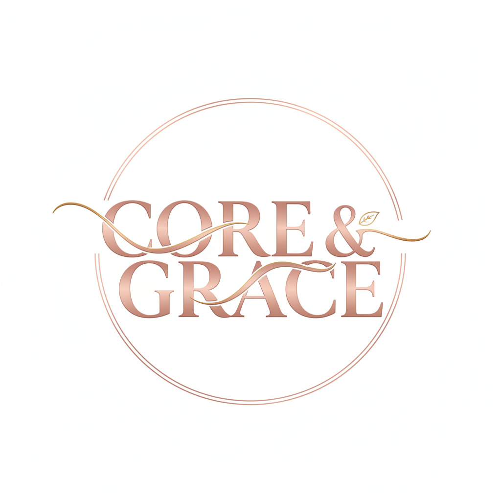Elegant pilates studio logo with feminine touch