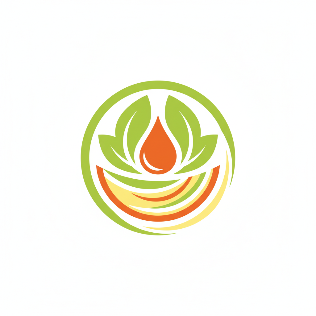 Vibrant juice bar logo with fresh appeal