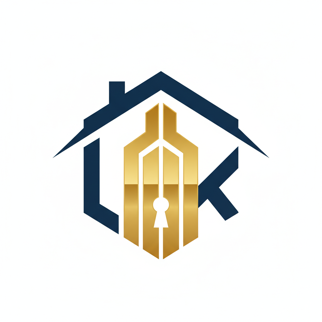 Luxury real estate logo with modern design